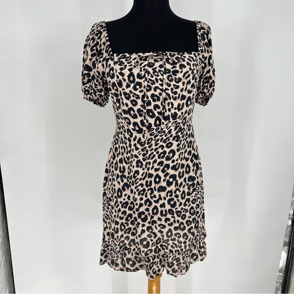 NWT Sanctuary Fresh‎ Breeze Leopard Print Dress In Classy Cat - Picture 2 of 16